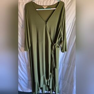 Terra & Sky Wrap Dress 3x NWT
